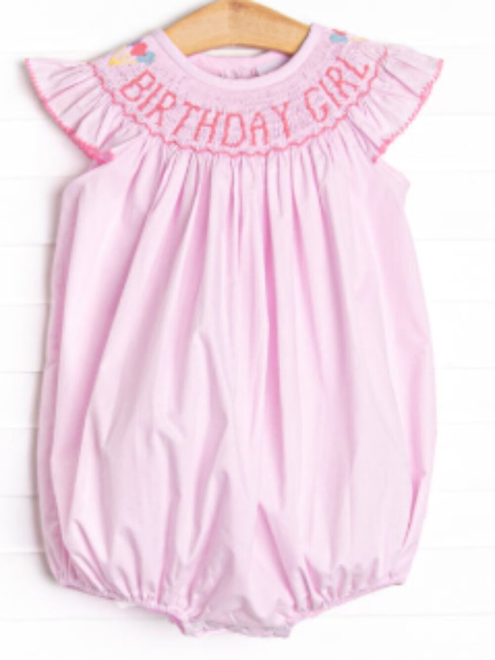Stitchy Fish Birthday Girl Bubble 2T EEUC